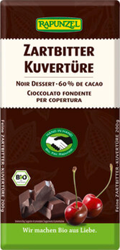 Produktfoto zu Kuvertüre Zartbitter