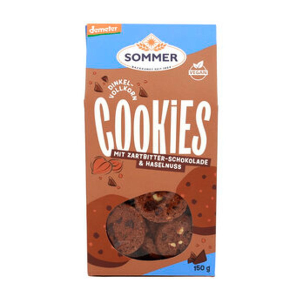 Produktfoto zu Dinkelcookies mit Schokolade