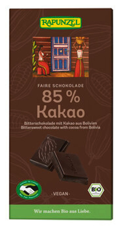 Produktfoto zu Bitterschokolade 85%