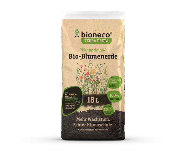 Produktfoto zu Blumenerde mit Pflanzenkohle 18l