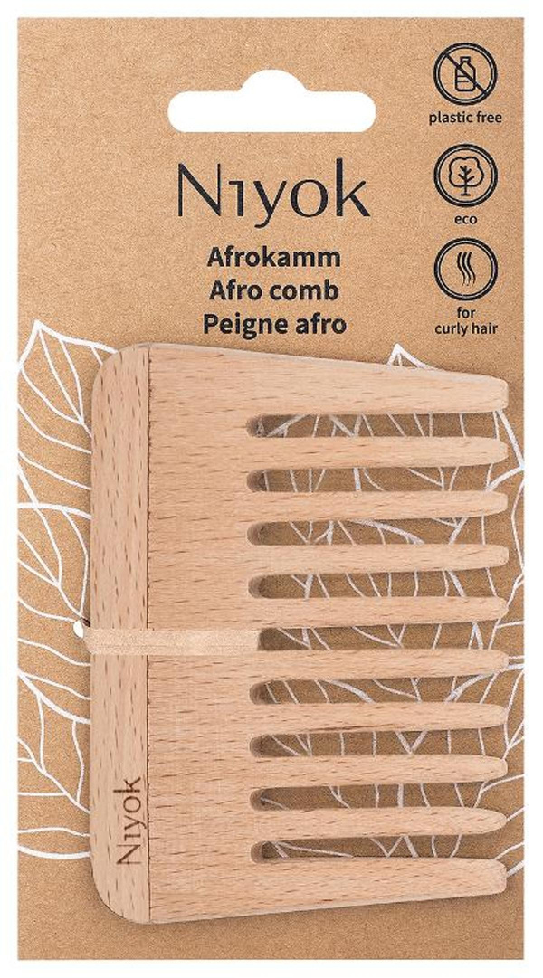 Produktfoto zu Holzkamm für langes und lockiges Haar