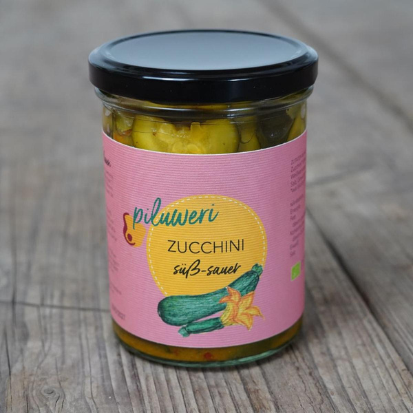 Produktfoto zu Piluweri Zucchini süß-sauer