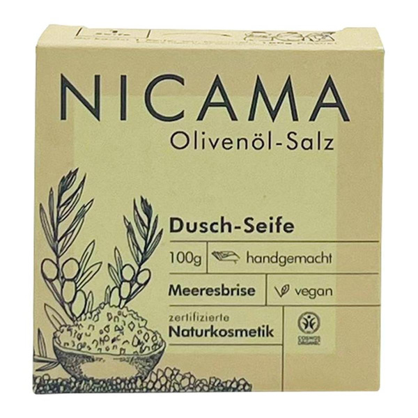 Produktfoto zu Dusch- und Gesichtsseife Olivenöl Salz