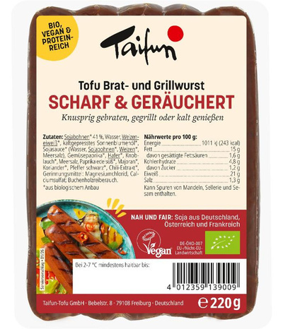 Produktfoto zu Tofu Brat- und Grillwurst