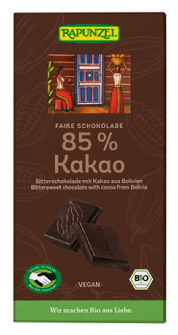 Produktfoto zu Bitterschokolade 85%