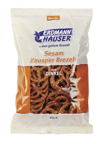 Produktfoto zu Dinkelbrezel mit Sesam