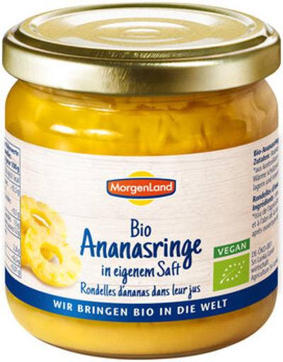 Produktfoto zu Ananasringe im eigenen Saft