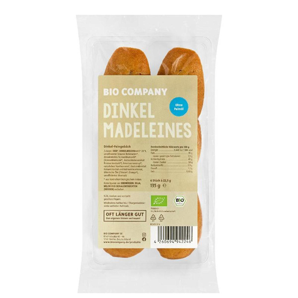 Produktfoto zu Dinkel-Madeleins