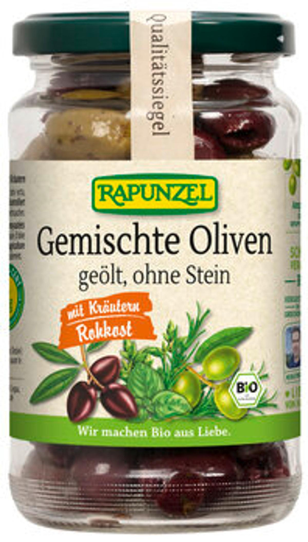 Produktfoto zu Gemischte Oliven mit Kräutern