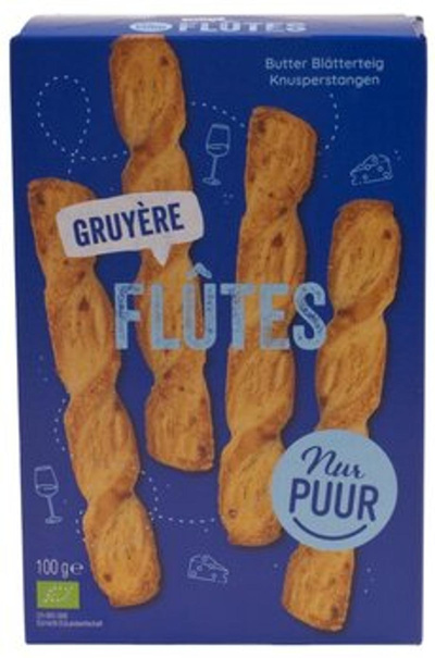 Produktfoto zu Flutes Gruyère - Blätterteig-Knusperstange mit Käse