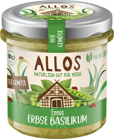 Produktfoto zu Aufstrich Erbse-Basilikum